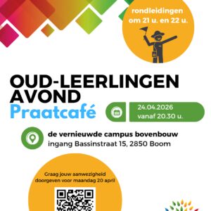 Praatcafé 2026 – oud-leerlingenavond
