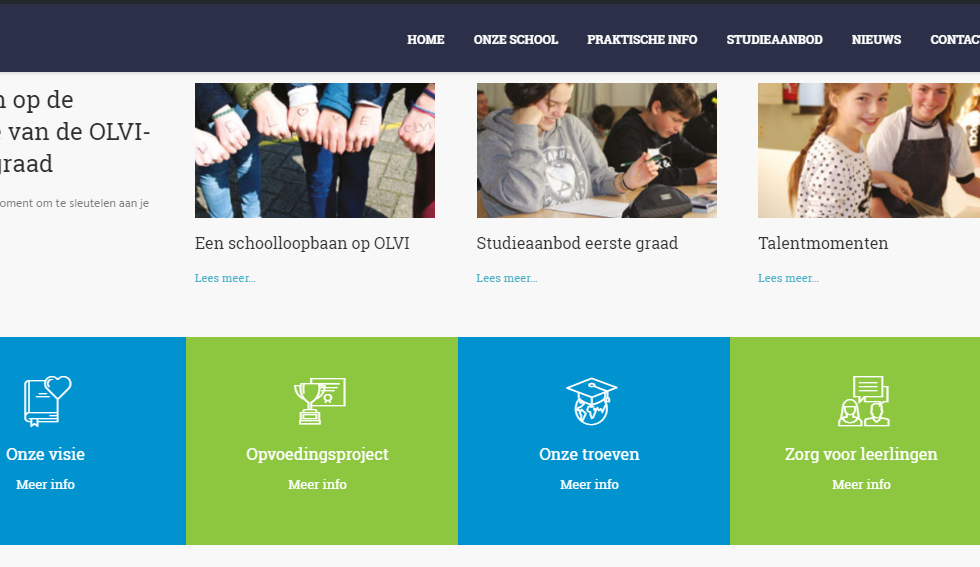 Nieuwe website OLVI Boom
